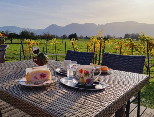 Terrasse im Eichhof in Balgach